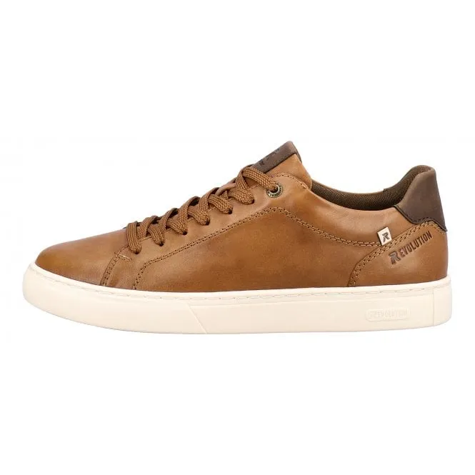 Rieker  Mens U0700-24 Cristallino Brown Lace-Up Trainers