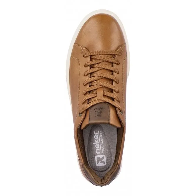 Rieker  Mens U0700-24 Cristallino Brown Lace-Up Trainers