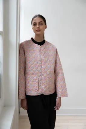 Robe de Peau | Liberty of London Quilted Jacket in Pink