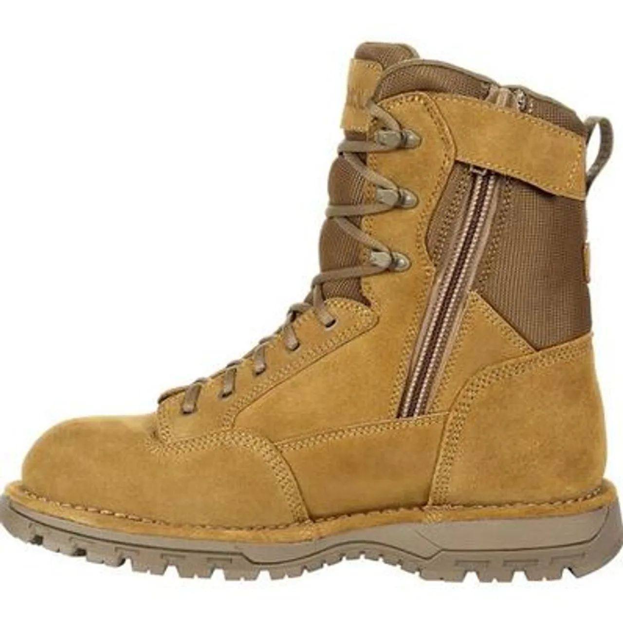 Rocky Portland 8" Side Zip Composite Toe Public Service Boot Coyote Brown