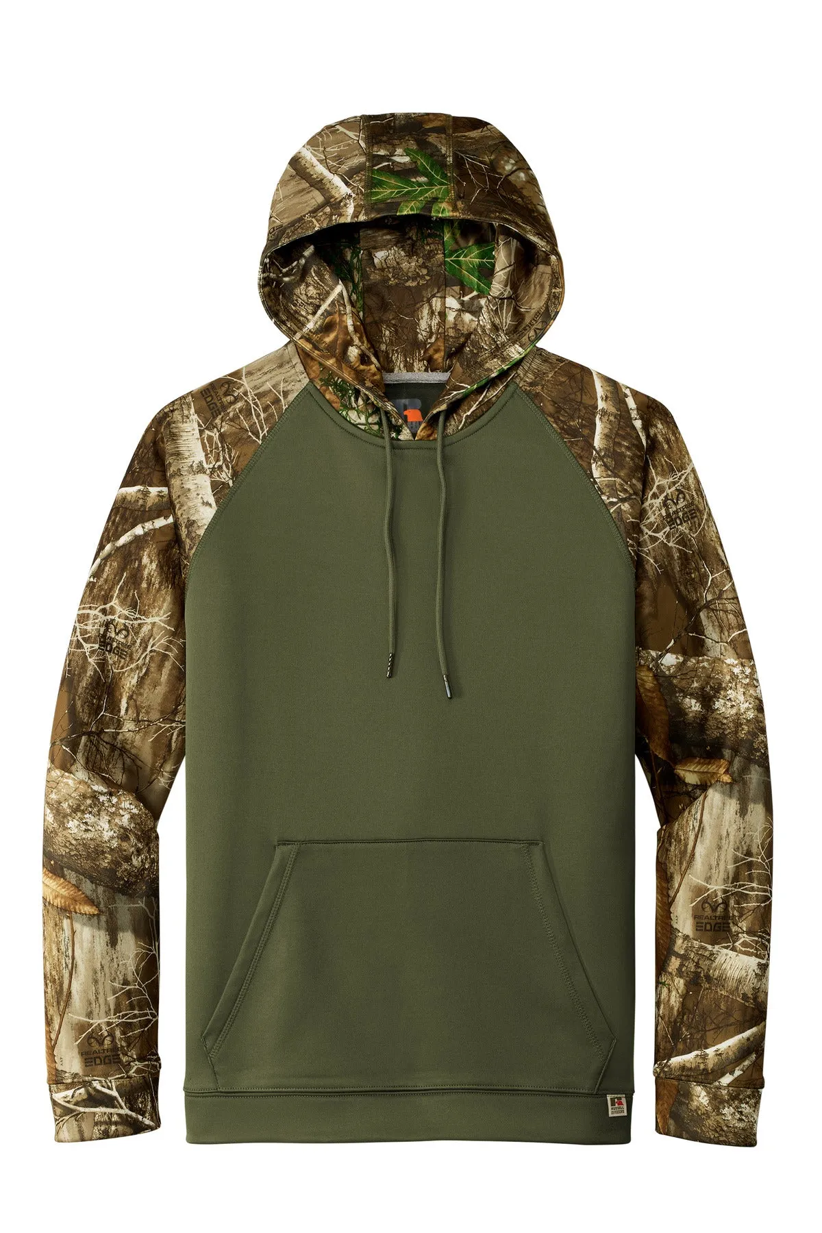 Russell Outdoors Realtree Performance Colorblock Pullover Hoodie. RU451