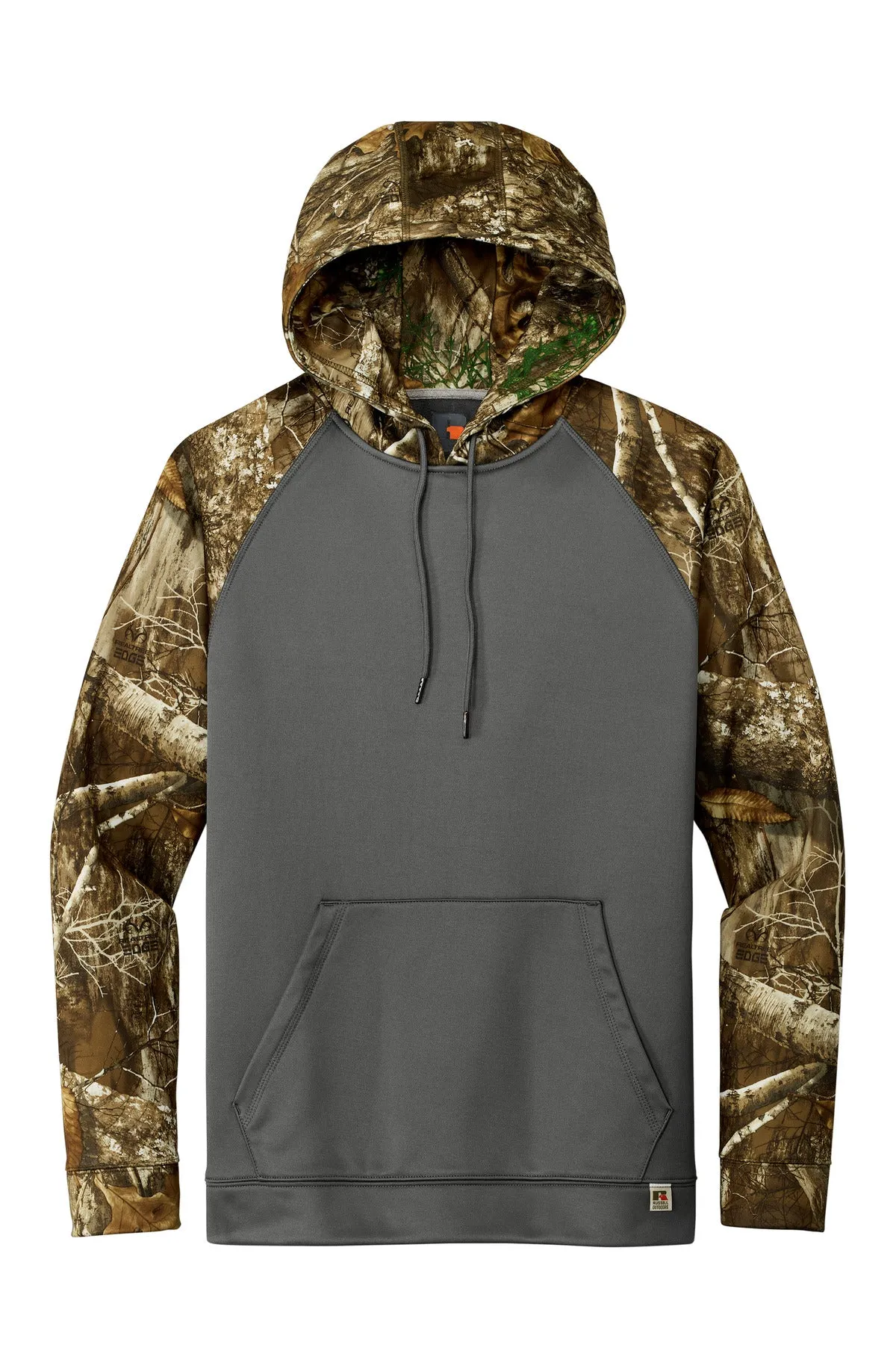 Russell Outdoors Realtree Performance Colorblock Pullover Hoodie. RU451