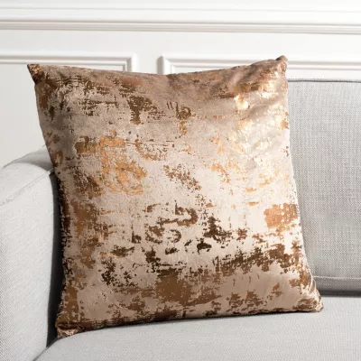 Safavieh Edmee Metallic Square Throw Pillow