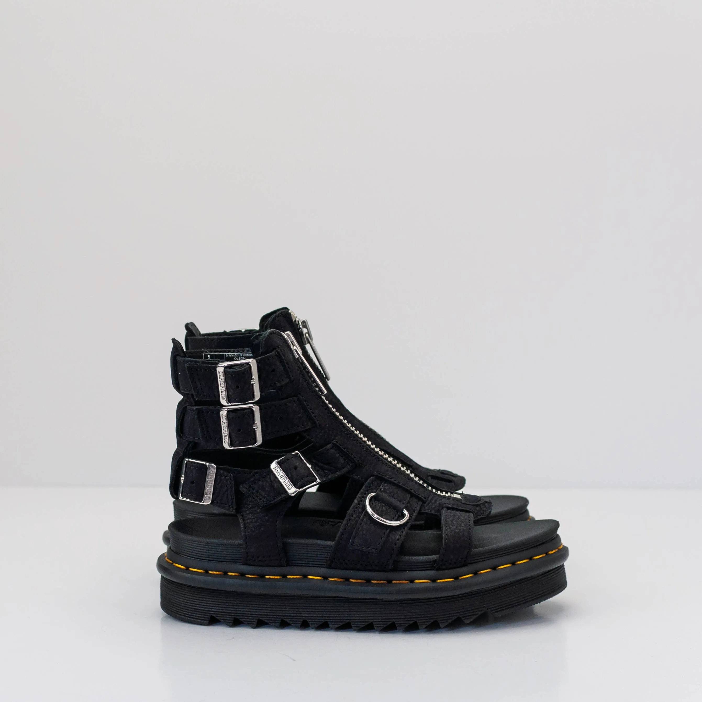 SANDALIA - DR. MARTENS - OLSON NOBUCK CHARCOAL GREY