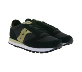 Saucony Jazz Original sneakers da donna, sneakers sportive basse con contenuto in vera pelle S1044-521 nero/oro