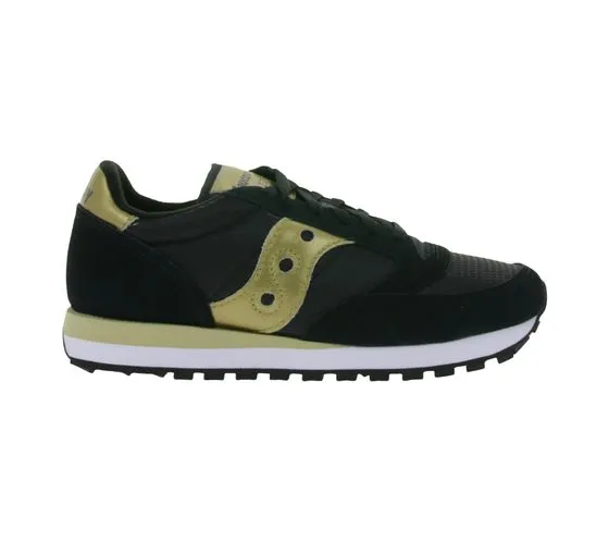 Saucony Jazz Original sneakers da donna, sneakers sportive basse con contenuto in vera pelle S1044-521 nero/oro