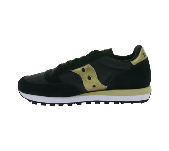 Saucony Jazz Original sneakers da donna, sneakers sportive basse con contenuto in vera pelle S1044-521 nero/oro