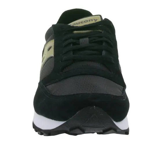 Saucony Jazz Original sneakers da donna, sneakers sportive basse con contenuto in vera pelle S1044-521 nero/oro