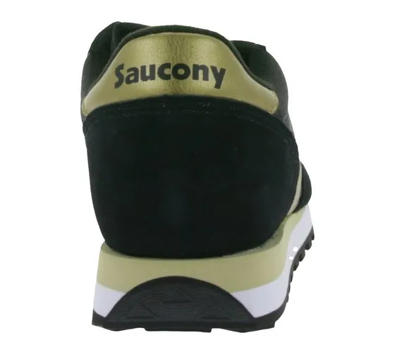 Saucony Jazz Original sneakers da donna, sneakers sportive basse con contenuto in vera pelle S1044-521 nero/oro