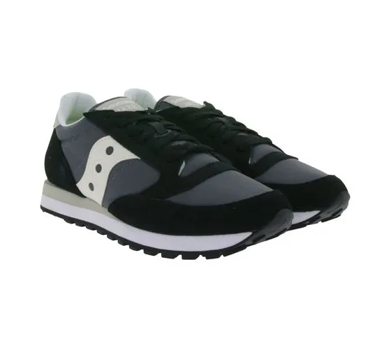 Saucony Jazz Original sneakers da donna, sneakers sportive basse con contenuto in vera pelle S1044-679 nero/grigio