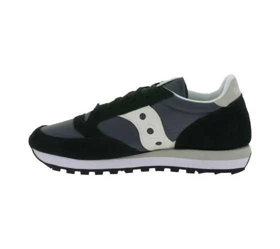 Saucony Jazz Original sneakers da donna, sneakers sportive basse con contenuto in vera pelle S1044-679 nero/grigio