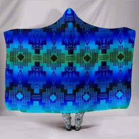 Seven Tribes Morning Lake Hooded Blanket