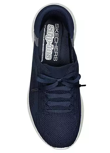 Skechers Navy Knit Slip-ins Ultra Flex 3.0 Brilliant Path Trainers | Grattan