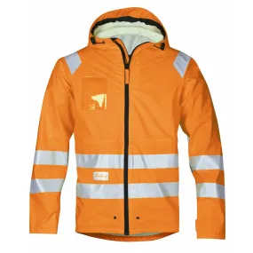 Snickers 8233 Hi-Vis PU Rain Jacket, Class 3 Various Colours