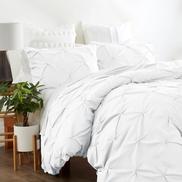 Soft Pinched 3-Pc. King Duvet Cover Set