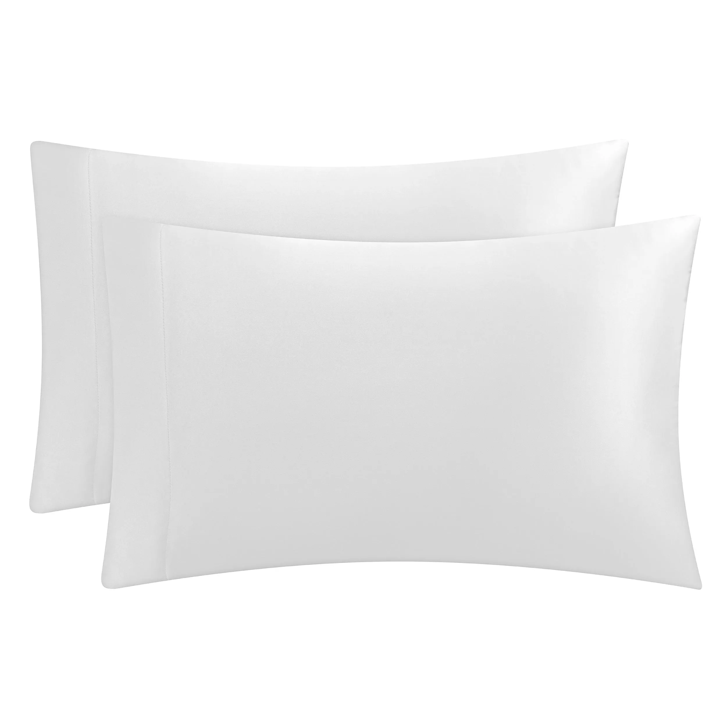 Solid Satin Pillow Case Set