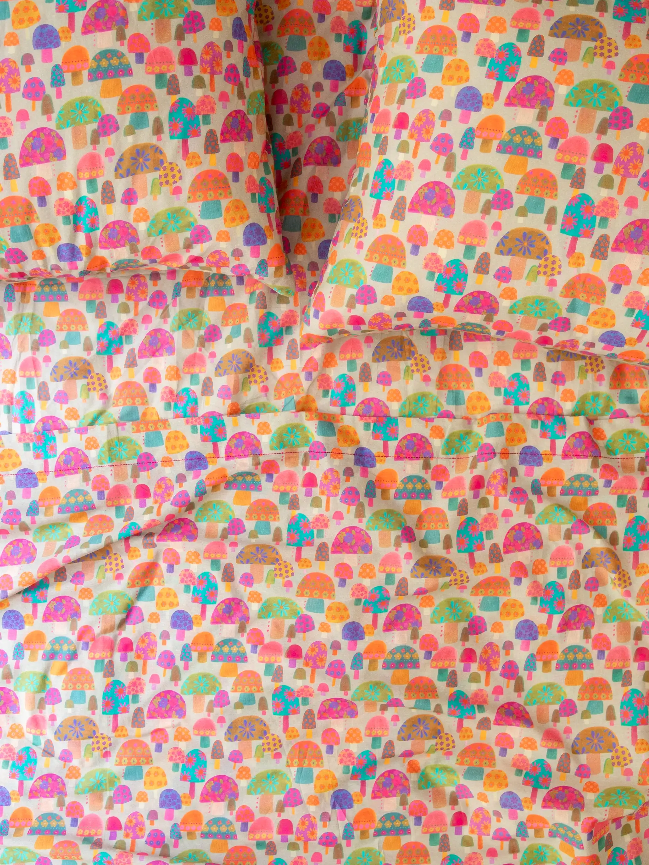 Sooo Soft Cotton Sheet Set - Mushroom Garden