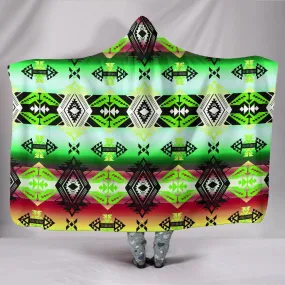 Sovereign Nation Green Hooded Blanket