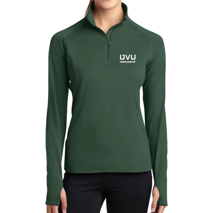 Sport-Tek Ladies Sport-Wick Stretch 1/2-Zip Pullover - UVU Cross Country