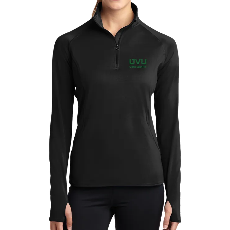 Sport-Tek Ladies Sport-Wick Stretch 1/2-Zip Pullover - UVU Cross Country