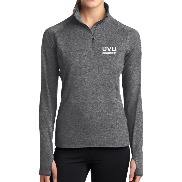 Sport-Tek Ladies Sport-Wick Stretch 1/2-Zip Pullover - UVU Cross Country