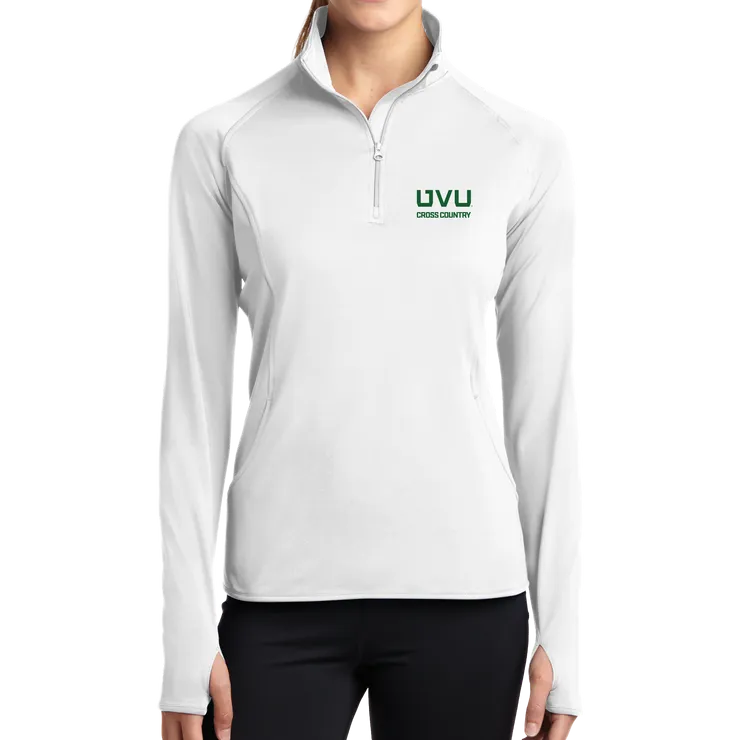 Sport-Tek Ladies Sport-Wick Stretch 1/2-Zip Pullover - UVU Cross Country