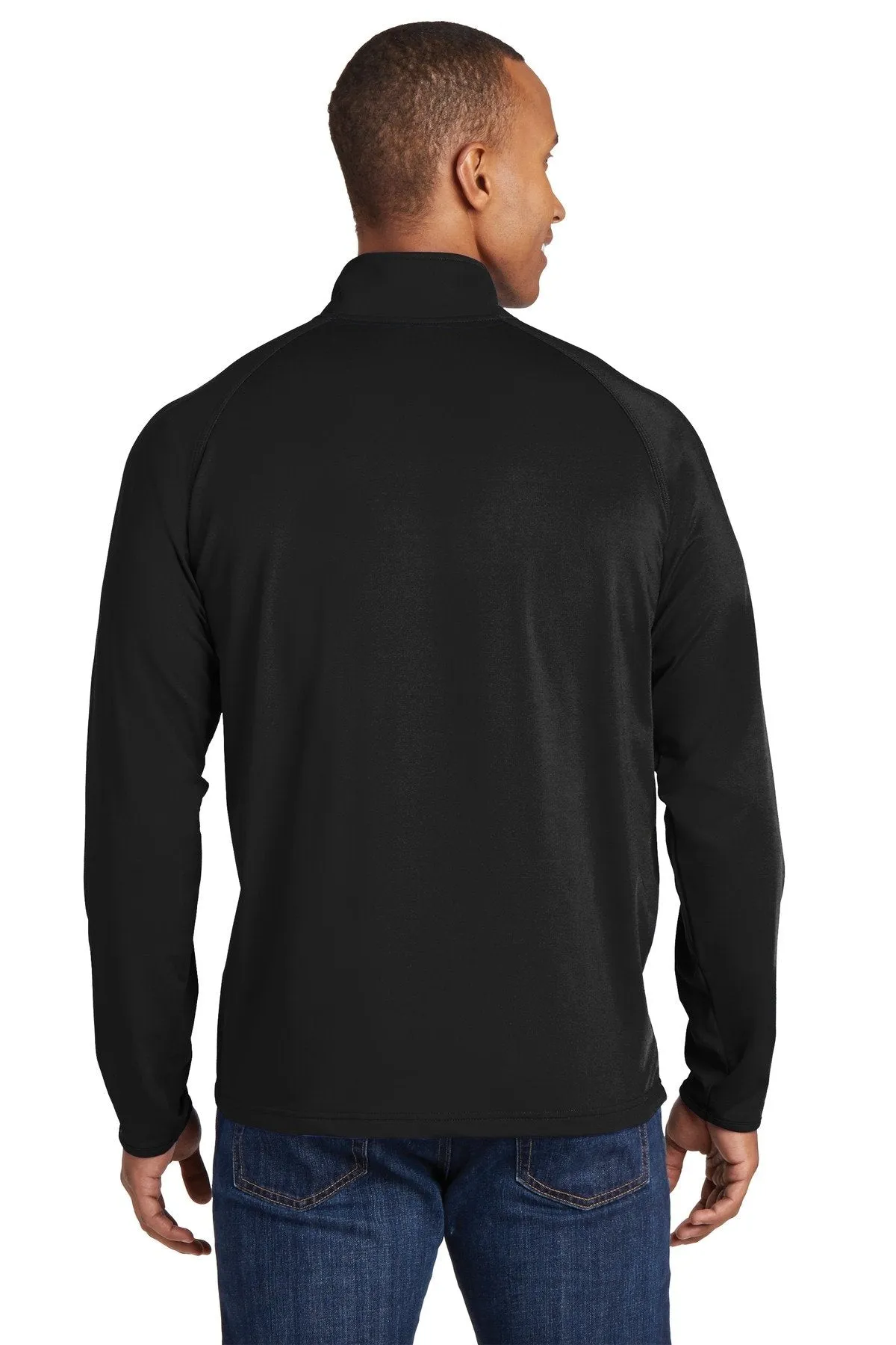 Sport-Tek Sport-Wick Stretch 1/2-Zip Pullover ST850 Black