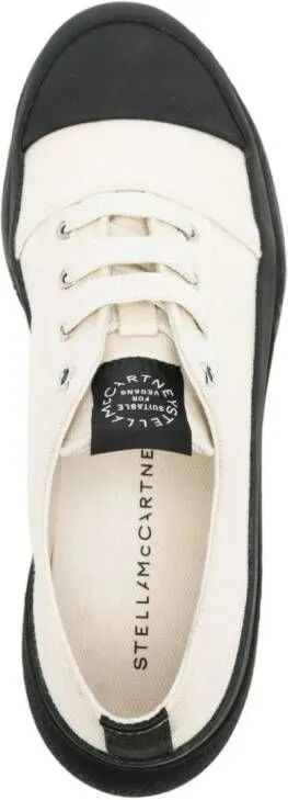 Stella McCartney two-tone platform sneakers Neutrals