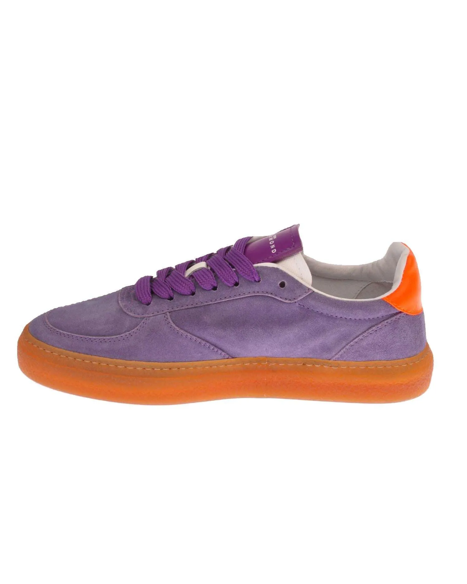 Suede leather sneakers with logo