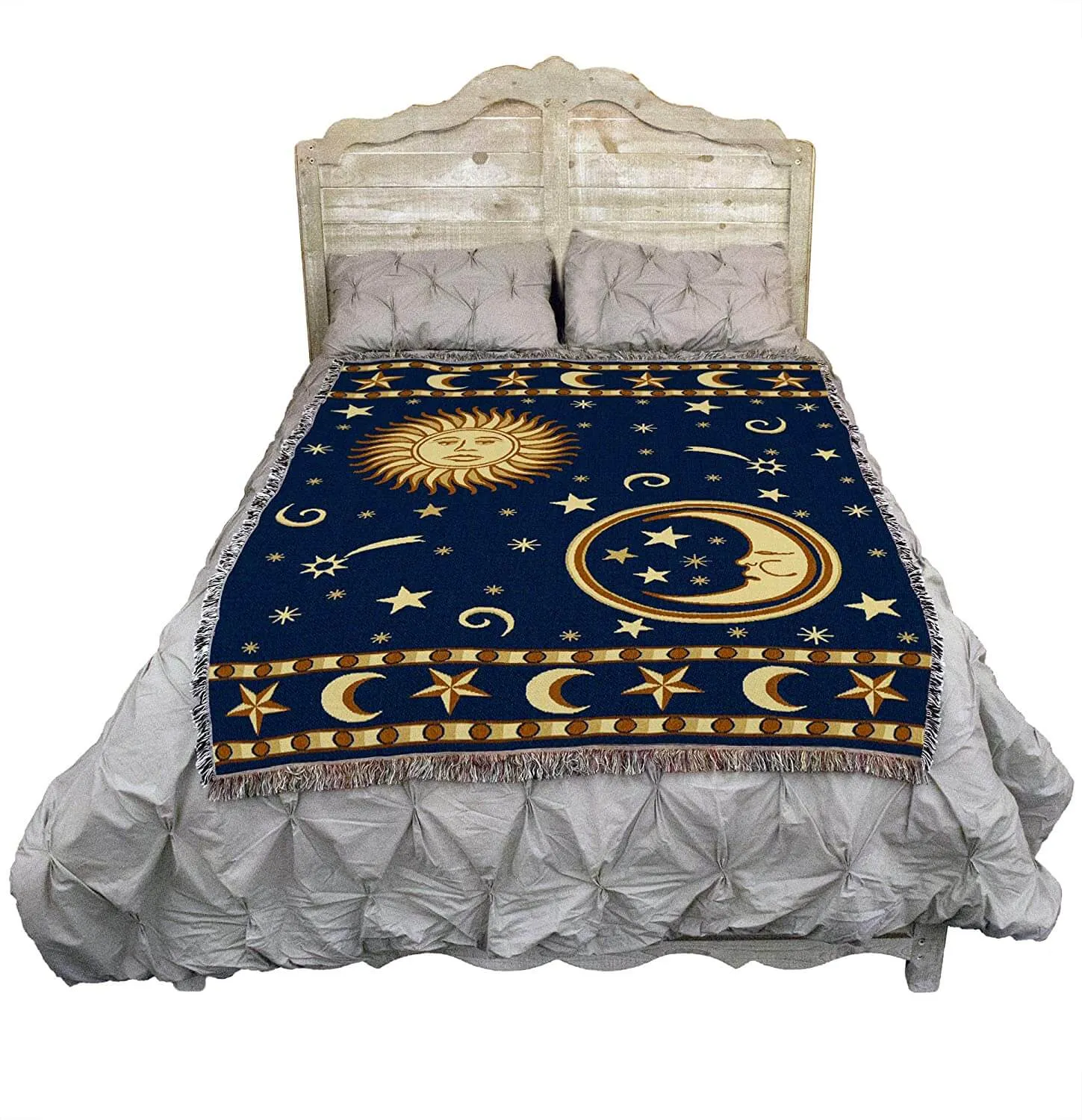 Sun & Moon Face Tapestry Blanket