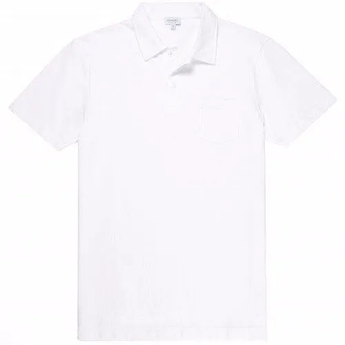 Sunspel Rivieria Polo Shirt White