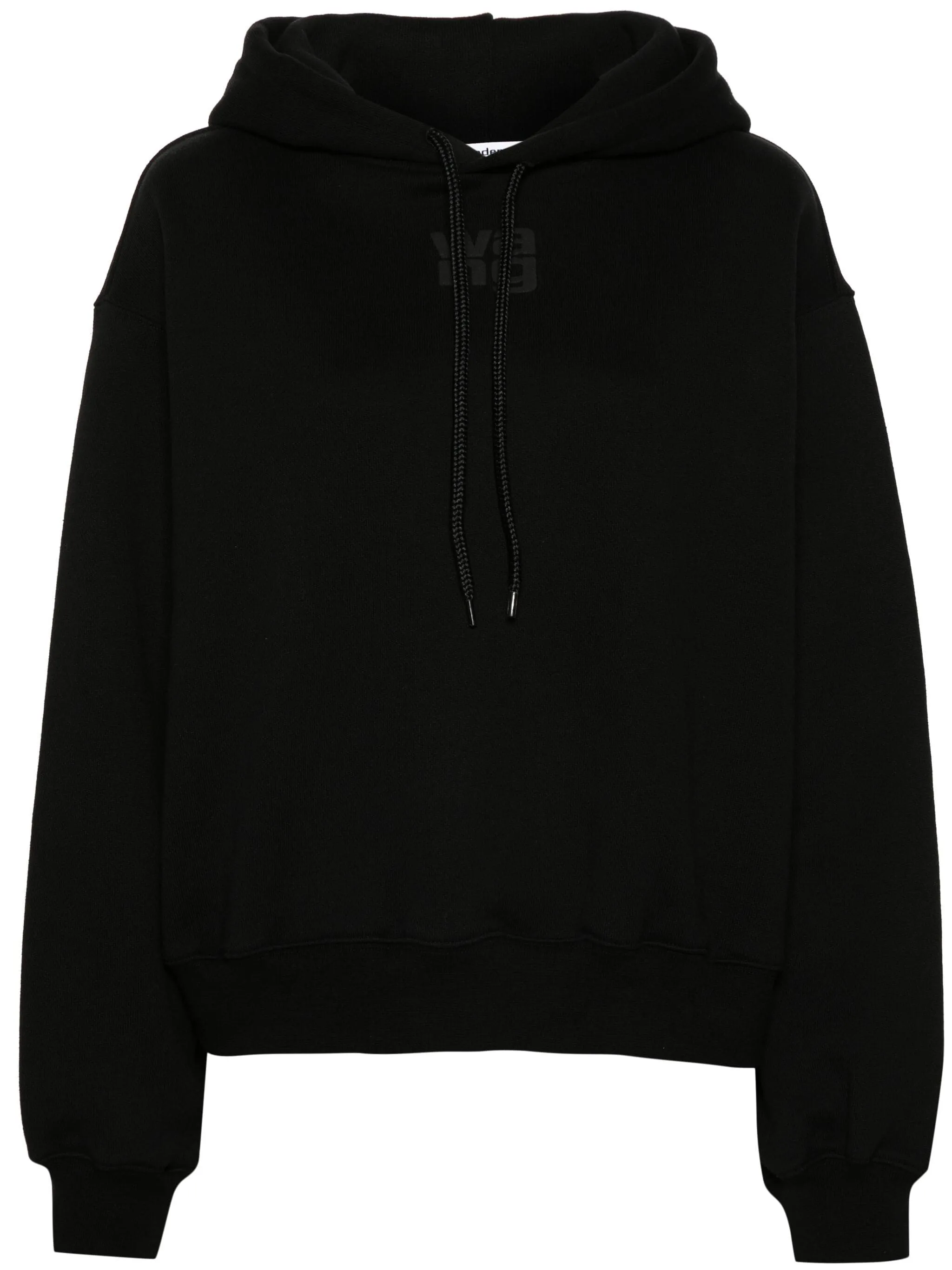 T BY ALEXANDER WANG - Women Essential Terry  With Puff Paint Logo Hoodie