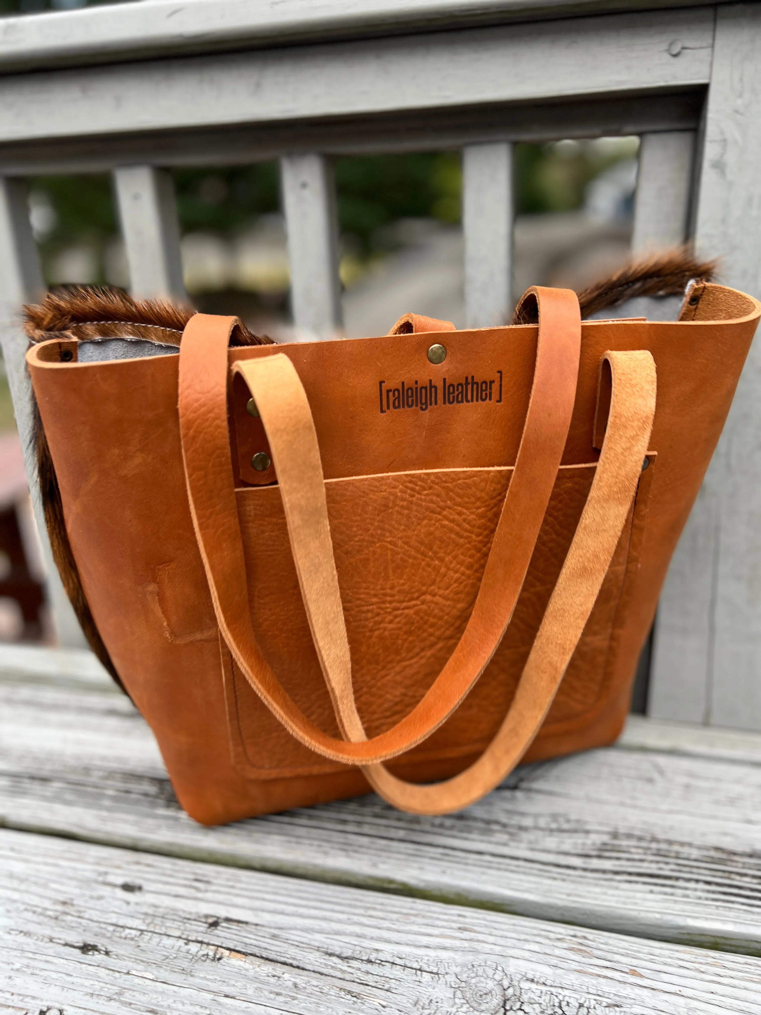 Tall Tote - Brindle & Buckskin