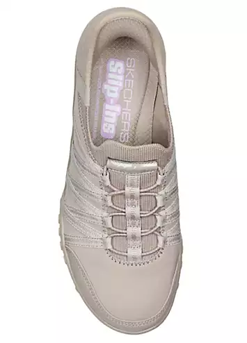 Taupe Hands Free Slip-Ins Relaxed Fit Breathe-Easy Roll With Me Trainers by Skechers | Look Again