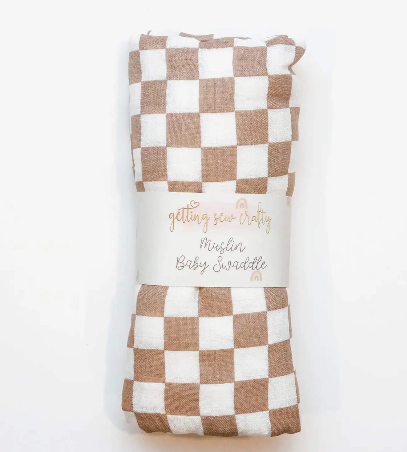 The Checkers Muslin Swaddle Blanket