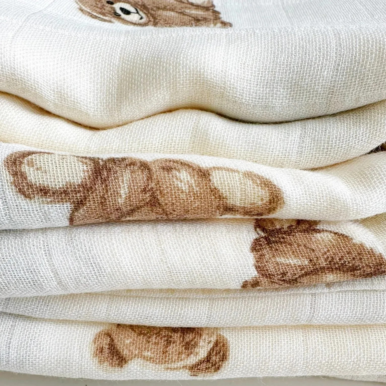 The Muslin Swaddle Blanket - Teddy Bears