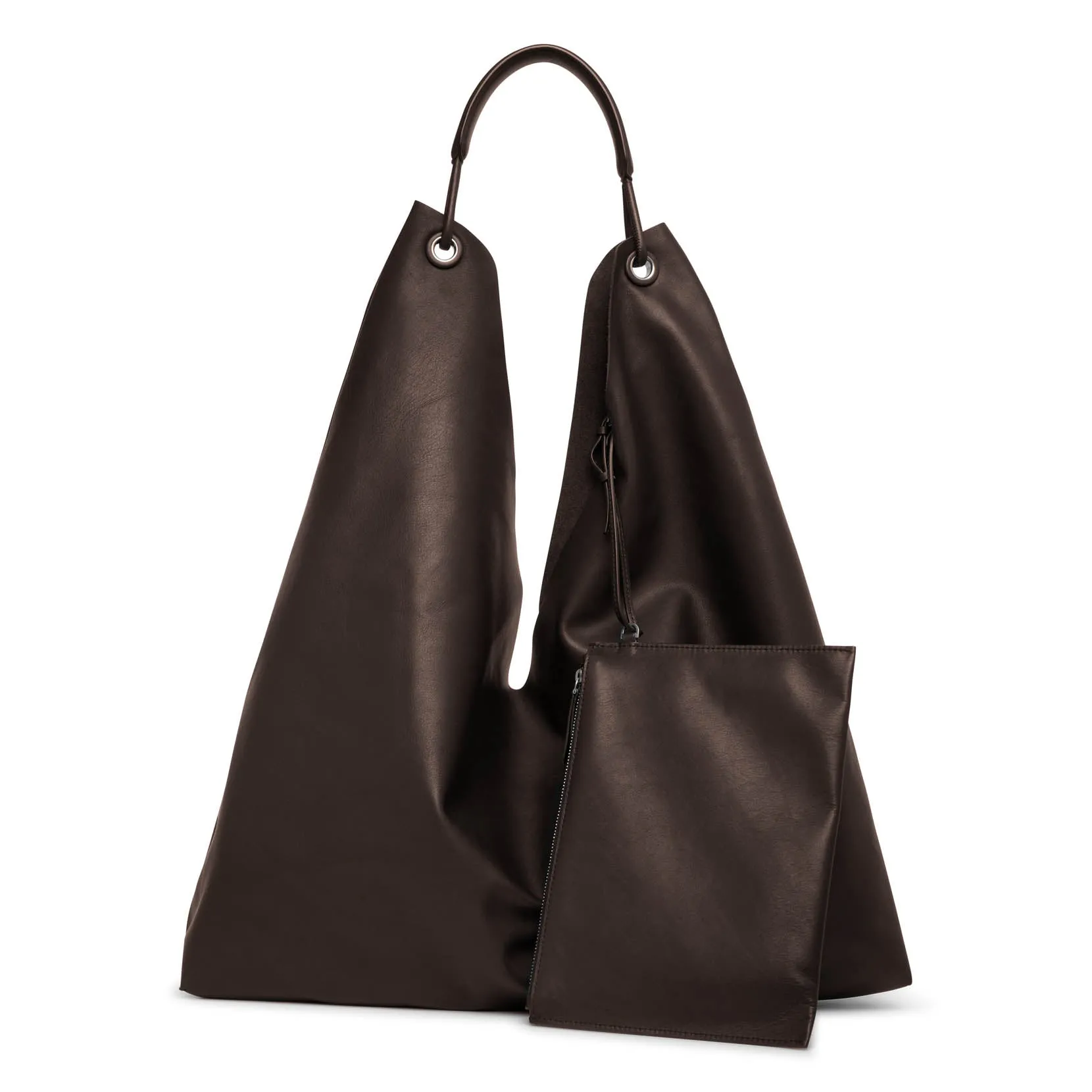 The Row Bindle 3 dark brown shoulder bag