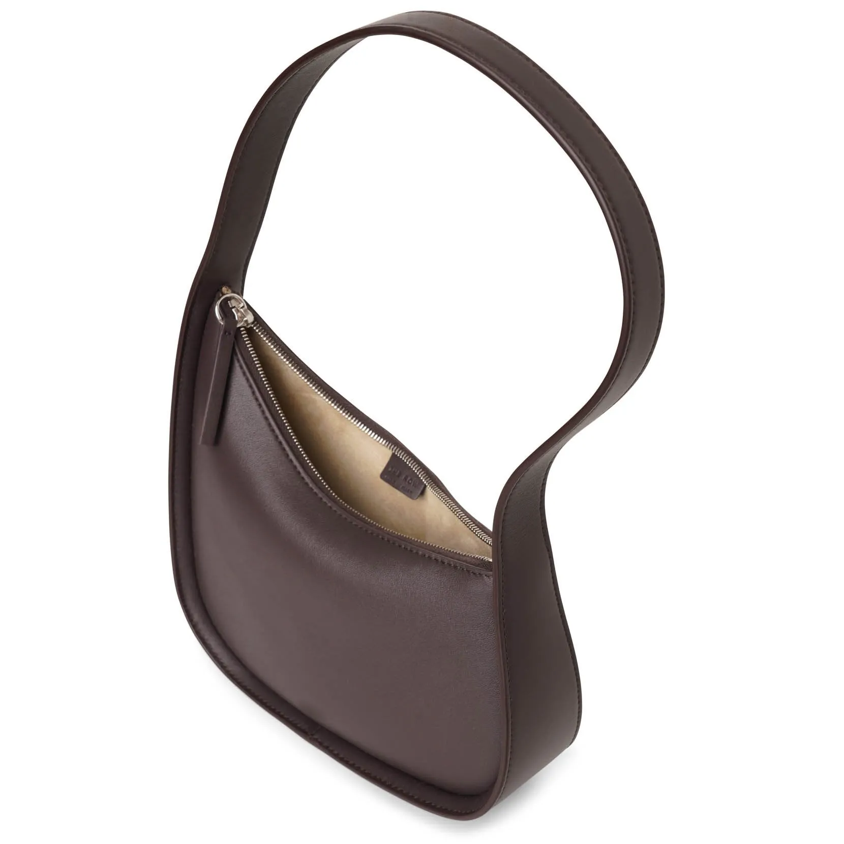 The Row Half Moon small brown shoulder bag