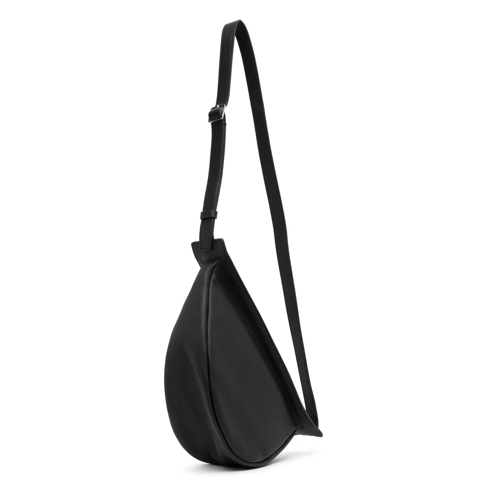 The Row Slouchy banana small dark brown shoulder bag