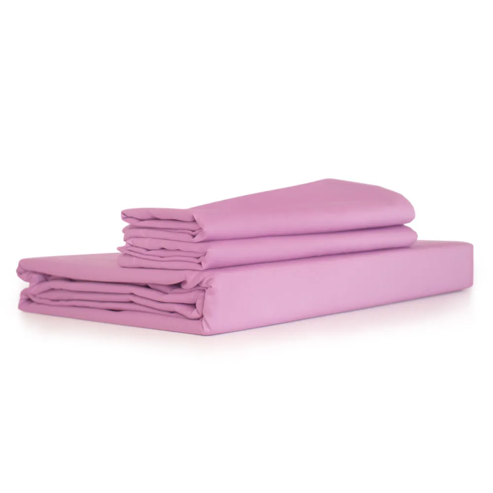 Valeron Plain Flat Sheet Set 280X300 + 2X50X80 cm