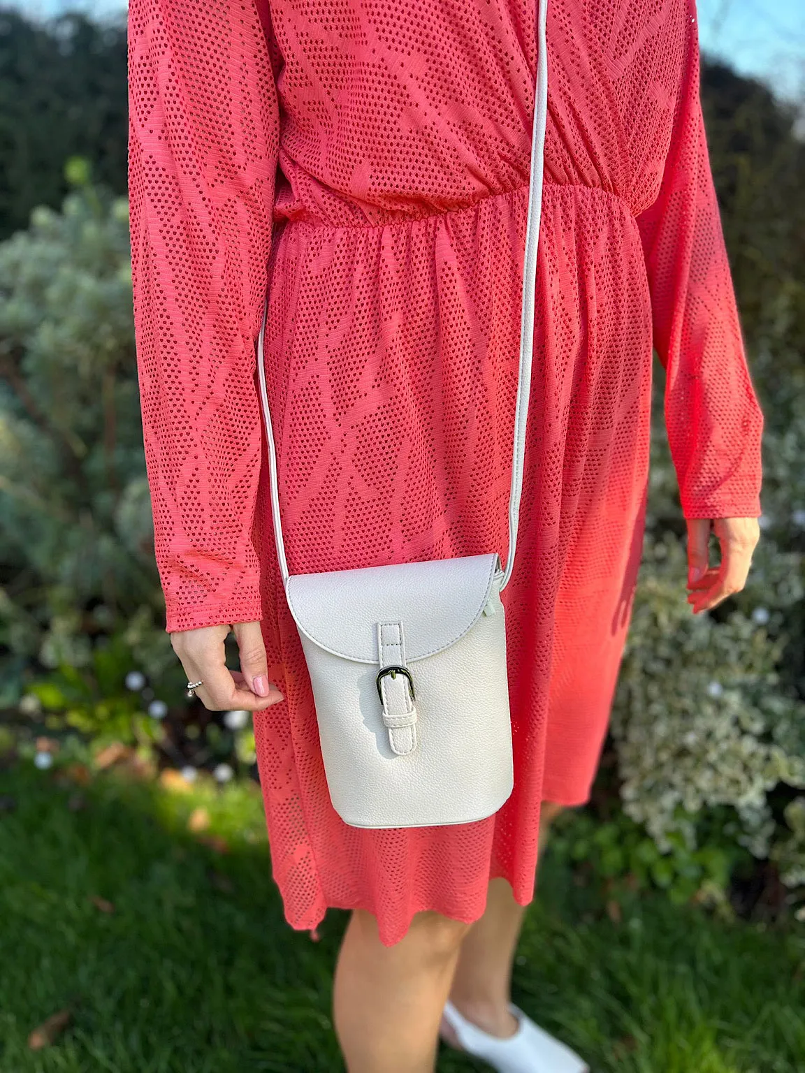 Vanilla Buckle Shoulder Bag