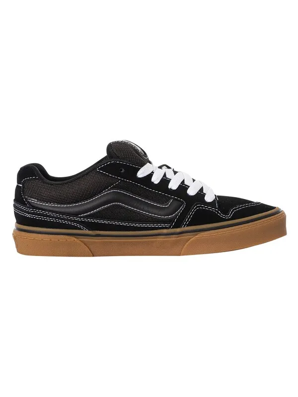 Vans Caldrone Suede Trainers - Black/Gum