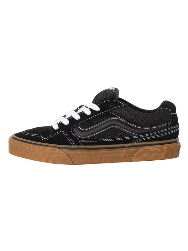 Vans Caldrone Suede Trainers - Black/Gum