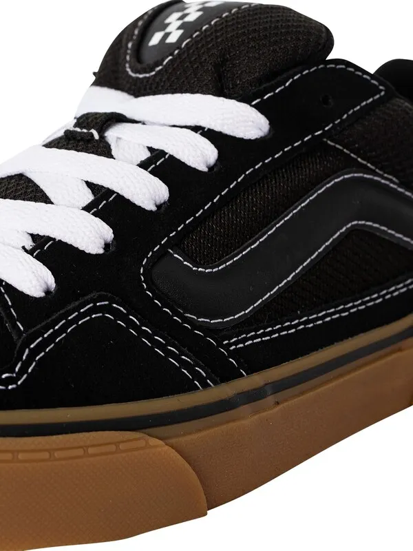 Vans Caldrone Suede Trainers - Black/Gum