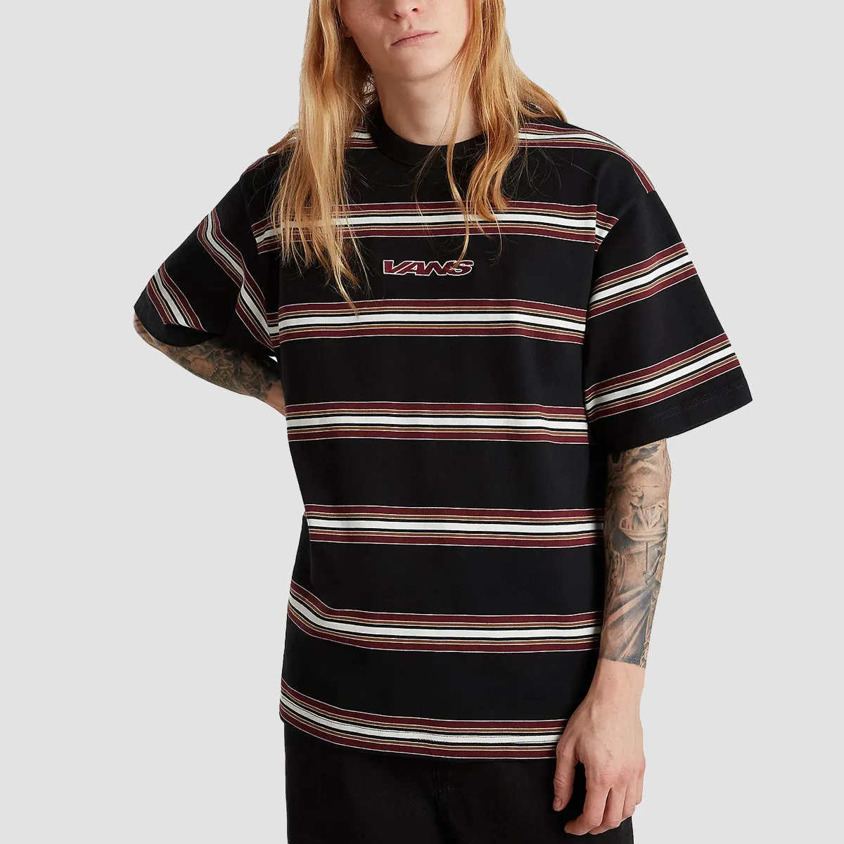 Vans Mesa Stripe T-Shirt Black