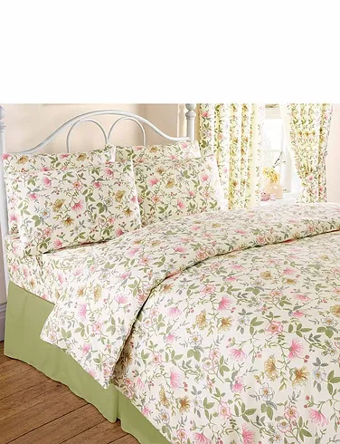 Vantona Cottage Garden Flannelette Duvet Cover