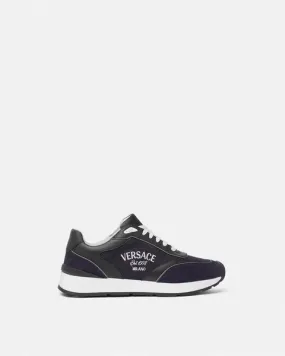 VERSACE MILANO RUNNER SNEAKERS,Blue