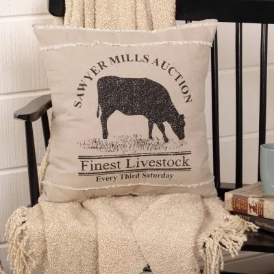 VHC Brands Miller Farm 18x18 Throw Pillow