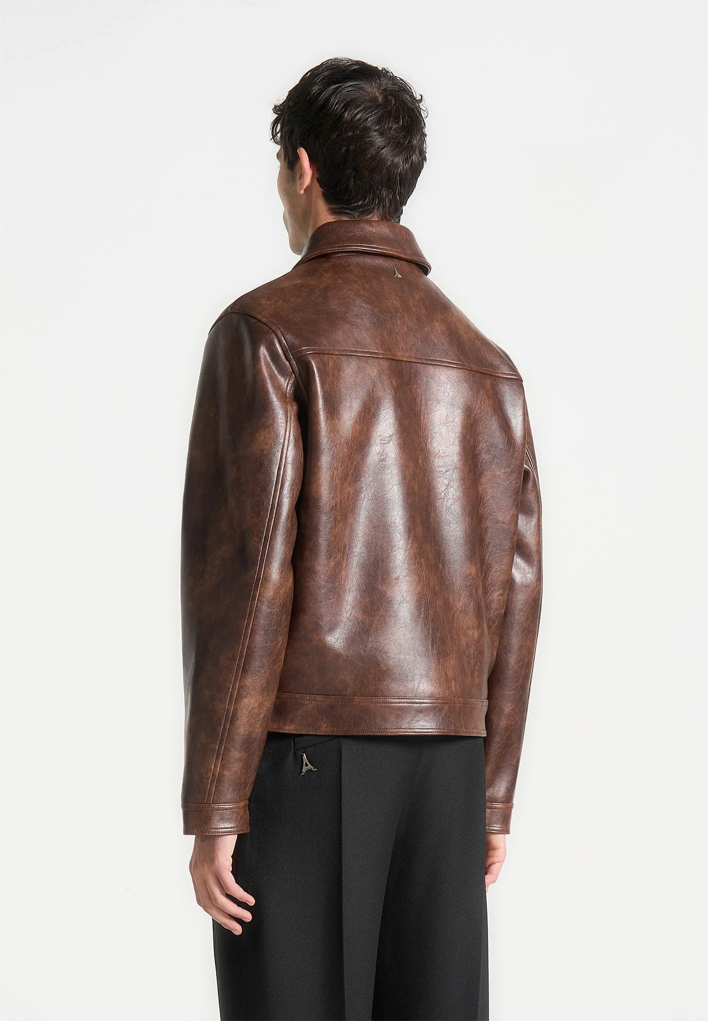 Vintage Leather Jacket - Brown