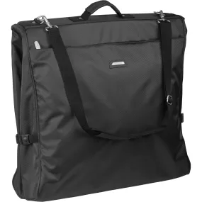 WallyBags 45 Premium Framed Garment Bag with shoulder strap and multiple pockets  